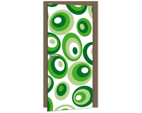 Fototapeta na dvere DL-044 Zelený ovál 95 x 210 cm