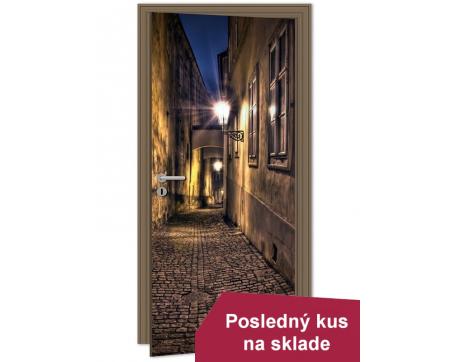 Fototapety na dvere - Nočná ulica 95 x 210 cm