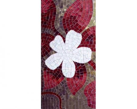 Fototapeta na podlahu FL-85-014 Mozaika bielo-fialová 85 x 170 cm
