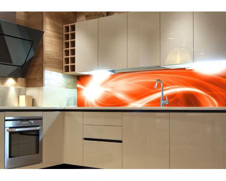 Fototapeta do kuchyne KI-180-037 Abstrakt oranžový 60 x 180 cm