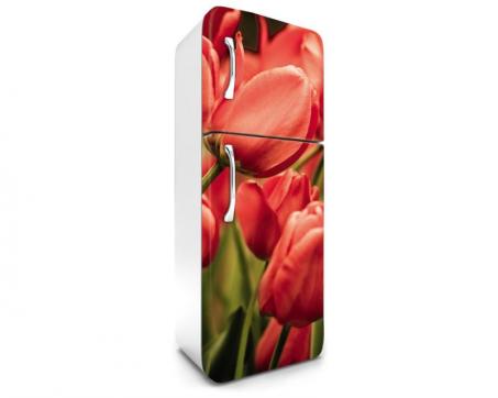 Fototapeta na chladničku FR-180-012 Tulipány červené 180 x 65 cm