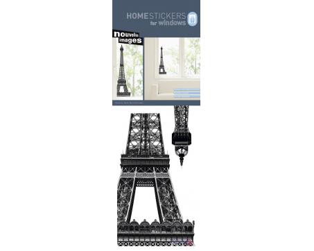 Statické detské dekorácie na sklo - Eiffelová veža