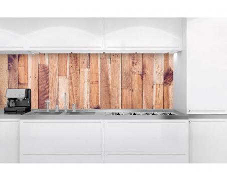 Fototapeta do kuchyne KI-180-086 Drevený obklad 60 x 180 cm