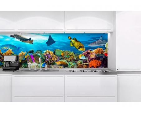Fototapeta do kuchyne KI-180-092 Morské ryby 60 x 180 cm