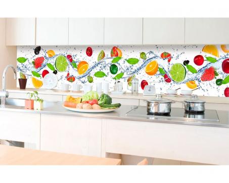 Fototapeta do kuchyne KI-350-001 Čerstvé ovocie 60 x 350 cm (2)