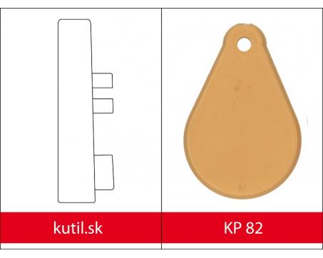 Ľavá koncovka na MDF podlahové lišty 40x20 - KP 82