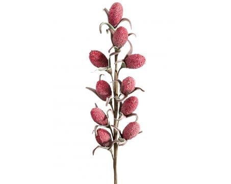 Dekoračný penový kvet - Flore 257 červený, 75 cm