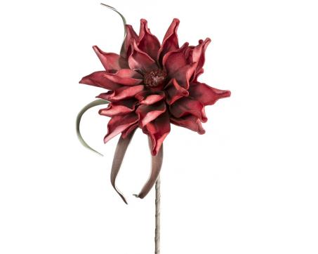 Dekoračný penový kvet - Flore 263 červený, 70 x 18 cm