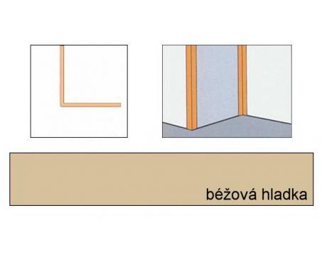 PVC lišty - LK rohové 20 x 20 mm, BÉŽOVÁ