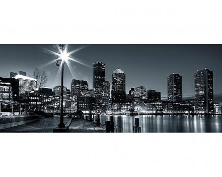 Fototapeta MP-2-0016 panoráma - Boston čiernobiely 375 x 150 cm