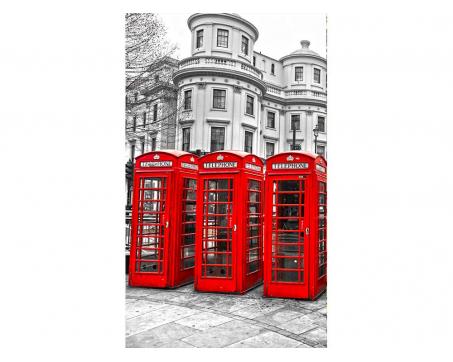 Fototapeta MS-2-0020 Londýn - telefónne búdky 150 x 250 cm
