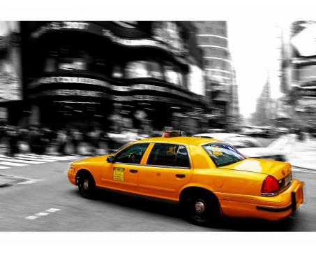 Fototapeta MS-5-0007 Žltý taxík 375 x 250 cm