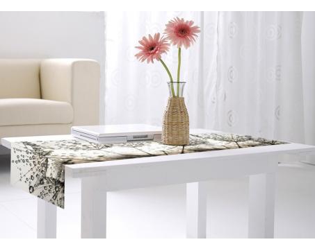 Štóla na stôl - Púpava s rosou,  40 x 140 cm - posledný 1 ks
