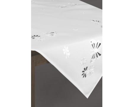 Textilný obrus - Liberty biely, 85 x 85 cm