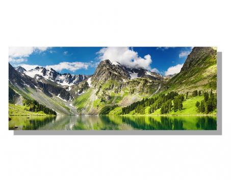 Obrazy na plátne Dimex - Horské jazero 100 x 40 cm