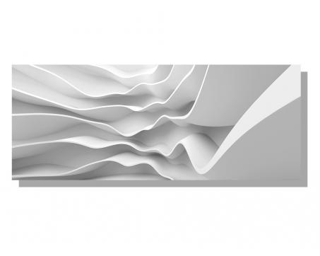 Obrazy na plátne Dimex - 3D vlna 100 x 40 cm