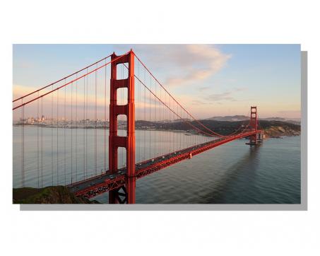 Obrazy na plátne Dimex - Golden Gate 90 x 50 cm