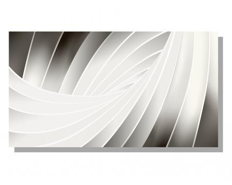 Obrazy na plátne Dimex - Čiernobiele vlny 90 x 50 cm