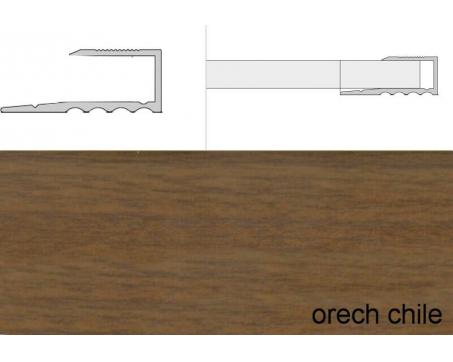 Prechodové lišty A63 šírka 1,6 cm, dĺžka 270 cm - orech chile