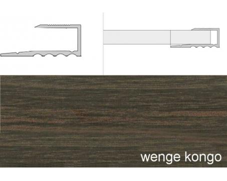 Prechodové lišty A63 šírka 1,6 cm, dĺžka 270 cm - wenge kongo