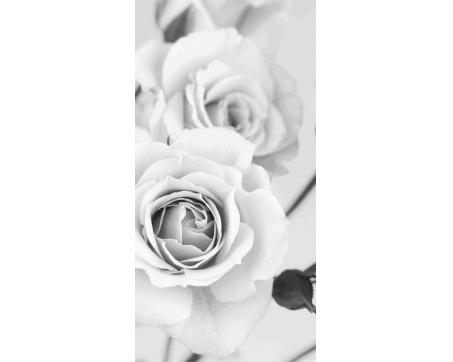 Fototapeta S-5505-SK Ruže čiernobiele 110 x 220 cm 