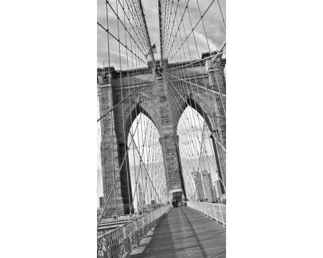 Fototapeta S-5510-SK Brooklyn most - čiernobiely 110 x 220 cm