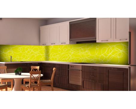 Fototapeta do kuchyne SKKI-5075 Abstrakt zelený, dĺžka 180 - 660 cm