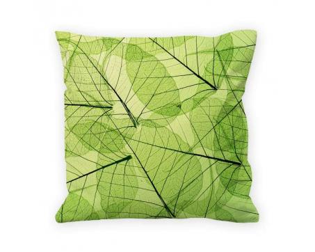 Vankúše - Zelené listy, 45 x 45 cm