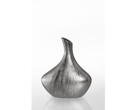 Dekorácie - Váza Helen 02, 26 cm - strieborná