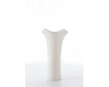 Dekorácie - Váza Riso 01, 20 cm - krémová