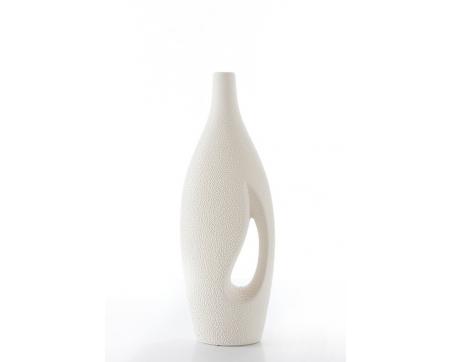 Dekorácie - Váza Riso 05, 36 cm - krémová