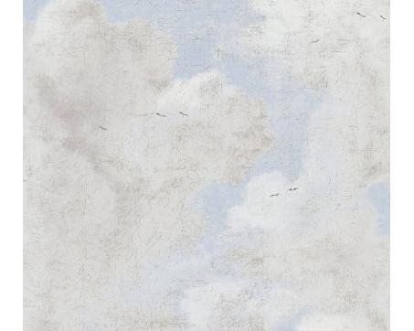 Tapeta s oblakmi - šedá, modrá 37649-3