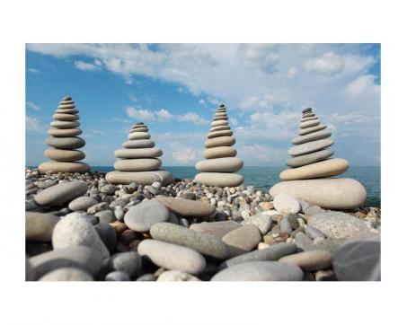 Fototapeta XL-183 Kamene na pláži 330 x 220 cm