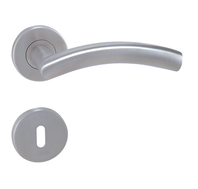Dverové kľučky Swing rozetové - nerez brúsený rozeta s WC otvorom