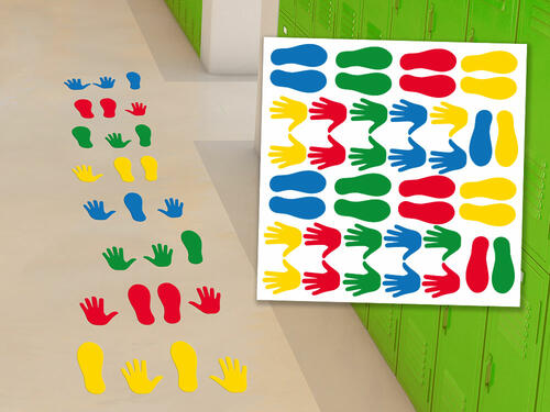 Nálepky na podlahu - Twister - hra ruky nohy